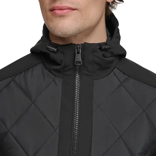 Vista 5 de Kenneth Cole Chaqueta con capucha de jersey para hombre