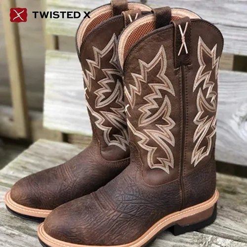 Vista 164 de Twisted X Botas Tech X para hombre de 12 pulgadas, botas occidentales casuales para hombre