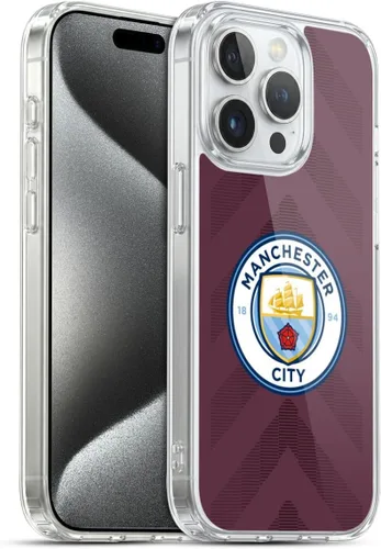 Vista 40 de Head Case Designs Funda de gel con licencia oficial del Manchester City Man City FC Away 2022/23 [protección de grado militar] compatible con Apple