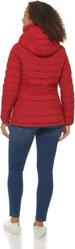 Vista 2 de DKNY Chaqueta elástica plegable de ropa exterior para mujer