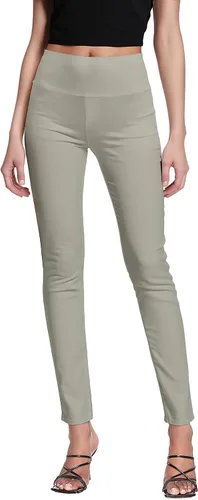 Vista 21 de Hybrid & Company Pantalón súper cómodo elástico con cintura elástica completa, estilo pull-on, de sarga Millennium Negro