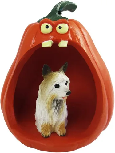 Vista 163 de Conversation Concepts Figura de Corgi galés de Halloween y calabaza Welsh Corgi Pembroke