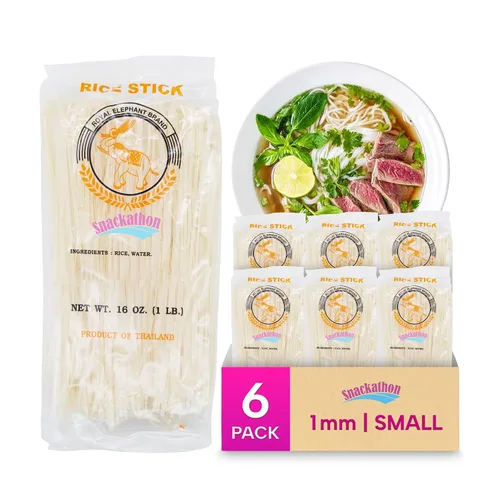 Vista 16 de Fideos de arroz tailandés en palitos (S-1mm, Paquete de 1)