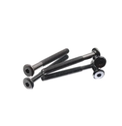 Vista 6 de Juego de 10 tornillos para muebles M8 x 0.591 in, color negro, con tuerca de pasador de barril M8 x 0.591 in