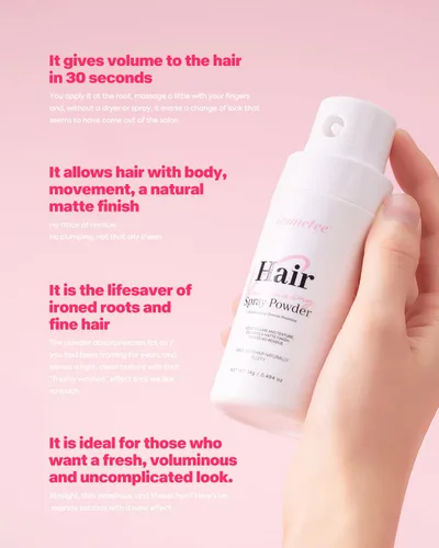 Vista 6 de immetee Polvo de textura, polvo voluminizador para volumen y textura del cabello, efecto opaco y acabado natural, pulverizador de volumen