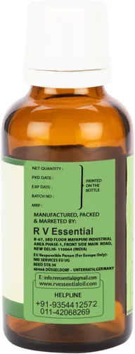 Vista 3 de R V Essential Aceite portador de semilla de uva puro 0.3 fl oz (0.338oz)- Vitus Vinifera (100% puro y natural prensado en frío)