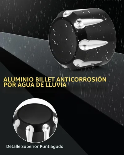 Vista 3 de Tapa negra para tuerca de eje delantero, cubierta de tuerca de horquilla delantera compatible con Harley Davidson 2002-2024 Softail Dyna Iron 883