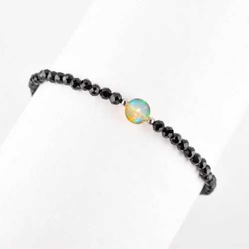 Vista 22 de Multi Gemstone Dainty Choker Bracelet
