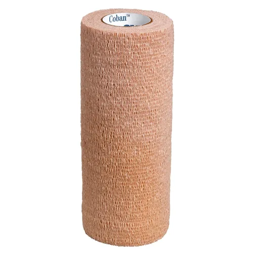 3M™ Coban™ Envoltura autoadherente, 1586, bronceado, 6 pulgadas x 5 yardas, 12 rollos por caja