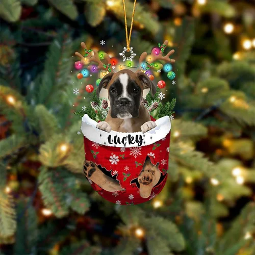 Vista 106 de Adorno de Navidad personalizado para perro Airedale Terrier en bolsillo de nieve, adorno para árbol de Navidad, idea de regalo para amantes
