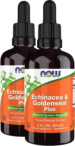 Vista 8 de Now Supplements, equinácea y sello de oro Plus con gotero, 2 onzas líquidas