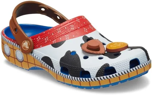 Vista 6 de Crocs Zuecos clásicos unisex de Toy Story para adultos Vaquero Azul/Amaderado