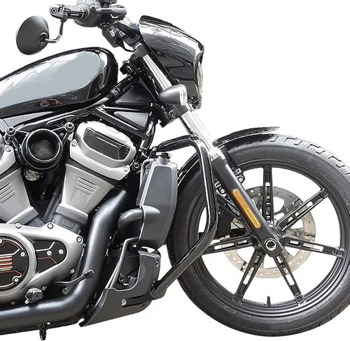 Vista 5 de TCT-MOTORPARTS Barra de protección de motor de carretera negra para Harley Sportster S RH1250S 2021-2025; Nightster RH975 2022-2025; Nightster