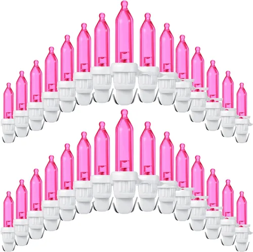 Vista 8 de Remagr 240 bombillas LED de repuesto para Navidad, mini bombilla LED de gran angular para árbol de Navidad, cadena de luz para exteriores, repuesto