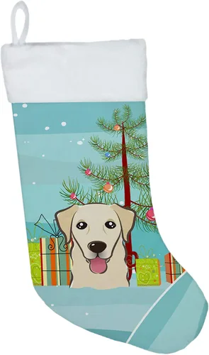 Vista 57 de Caroline's Treasures BB1590CS Árbol de Navidad y Alaskan Malamute Calcetines de Navidad para colgar en la chimenea, decoración de fiesta de Navidad