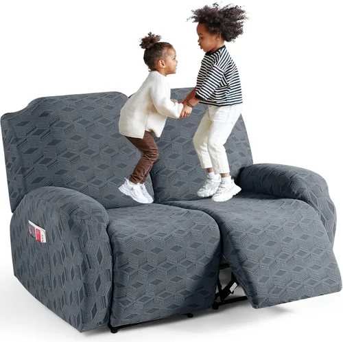 Vista 52 de TAOCOCO Funda para Reclinable de 3 Piezas, Fundas para Silla Reclinable, Funda Elástica de Jacquard para Silla Reclinable, Protector de Muebles