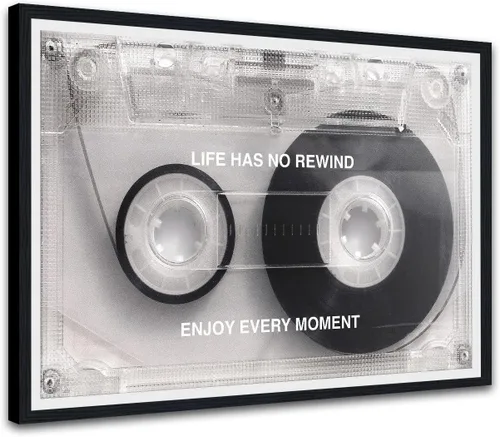 Vista 20 de Novatique Arte de Pared de Cinta de Casete Decoración de Sala de Música Póster Impreso Life Has No Rewind Casete Lienzo Arte de Pared Pósters