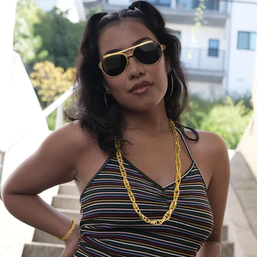 Vista 4 de Jstyle Joyas de hip hop de los años 80 y 90 para hombres y mujeres
