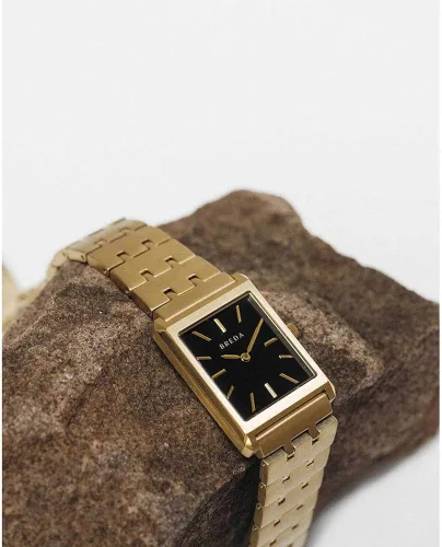Vista 4 de Breda Reloj de pulsera de acero inoxidable y metal 'Virgil', 1.024in