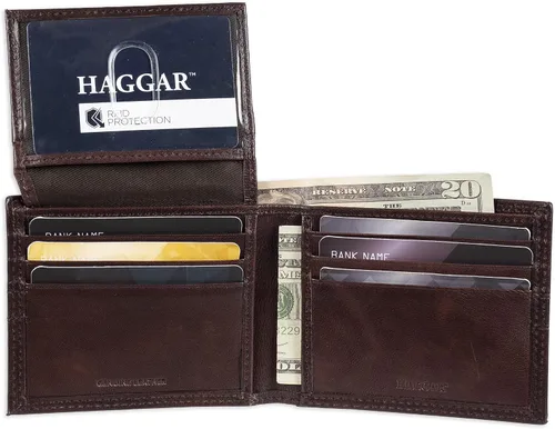 Vista 4 de Haggar Cartera de cuero para hombre