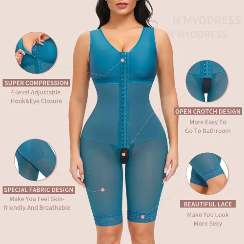 Vista 2 de M MYODRESS Fajas Colombianas - Modeladora de cuerpo completo para mujer