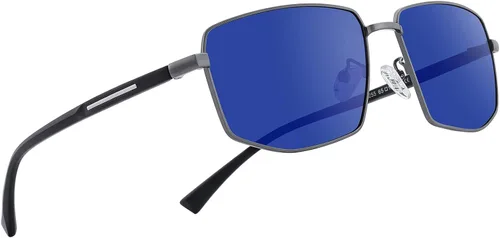 Vista 5 de OLIEYE - Gafas de sol clásicas para hombre con diseño de rectángulo polarizado para hombre