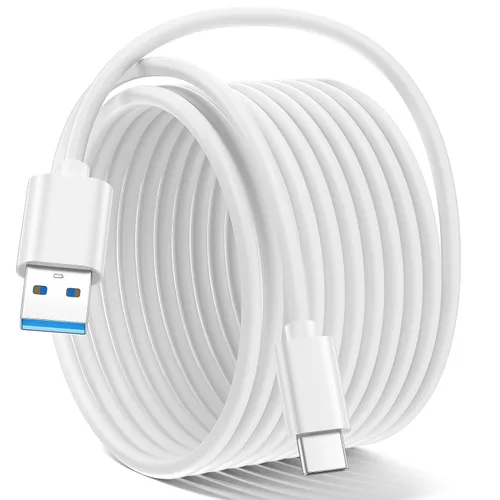 Vista 29 de Cable corto USB A a USB C 3.1 de 6 pulgadas, 0.5 pies, cable de transferencia de datos de alta velocidad de 10 Gbps compatible con MacBook Pro, iPad