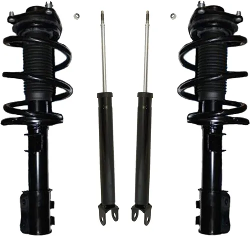 Vista 90 de Detroit Axle - Kit de amortiguadores de 4 puntales para Ford Escape 14-19, 2 puntales delanteros con resorte helicoidal 2 amortiguadores traseros