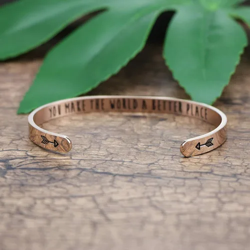 Vista 3 de JoycuFF Pulseras para mujer, regalo de Navidad, cumpleaños, Acción de Gracias, para madre, momia, acero inoxidable, regalo significativo para mamá