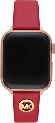 Vista 2 de Michael Kors Correa de piel roja para mujer para Apple Watch 38401614in modelo MKS8045 Rojo - Correa para Apple Watch