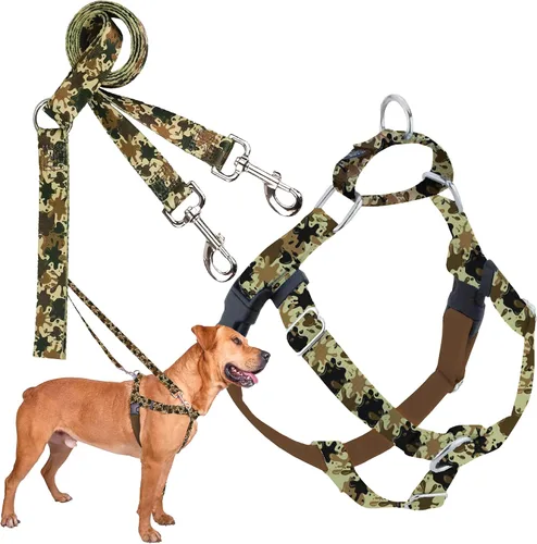 Vista 49 de 2 Hounds Design Freedom - Arnés para perro sin tirones, arnés ajustable y correa, fácil de caminar y control cómodo, se adapta a perros pequeños