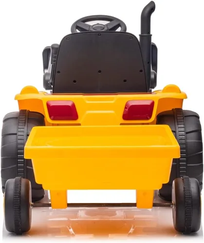 Vista 4 de Freddo Toys Excavadora de 12 V para niños pequeños de 3 a 8 años. Luces LED. Control remoto parental