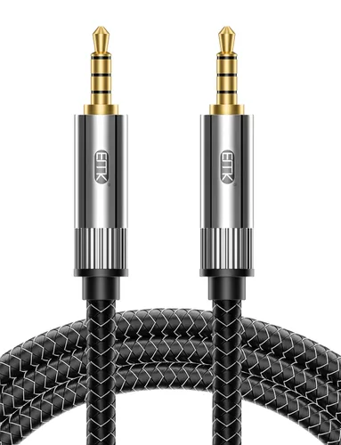 Vista 10 de EMK Cable de extensión estéreo macho a hembra de 1/4 pulgadas (0.250 in) chapado en oro de 1/4 pulgadas (0.250 in) - Cable de extensión
