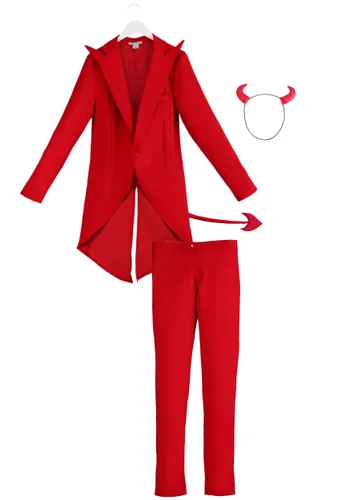 Vista 7 de Disfraz de diablo rojo para adulto Multicolor