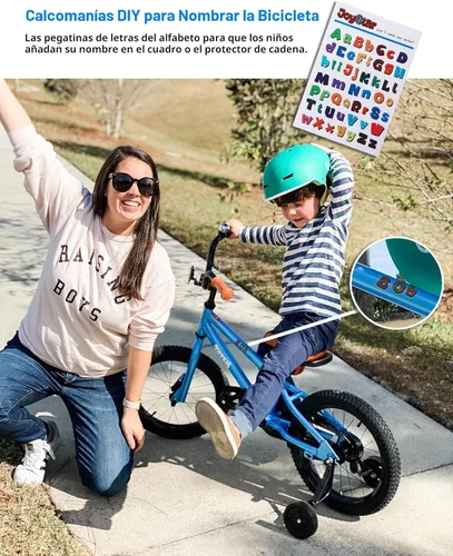 Vista 4 de JOYSTAR Bicicleta infantil para niños de 2 a 12 años, bicicletas para niños y niñas, 12 a 20 pulgadas, estilo BMX, con ruedas de entrenamiento