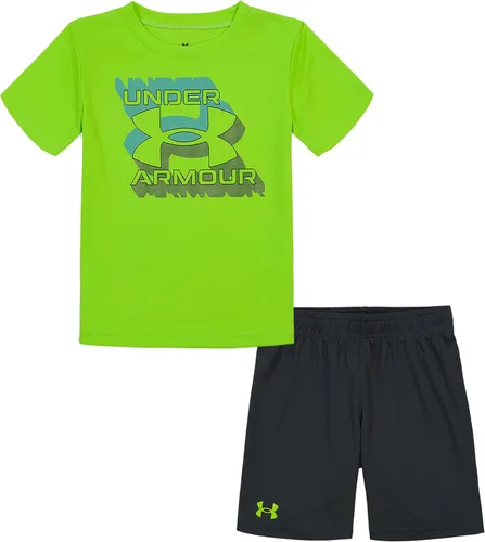 Vista 57 de Under Armour baby-girls Ua Terrazzo Leopard Heart SetShort Set