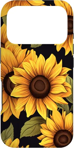 Vista 30 de Aesthetic Sunflowers Funda con diseño de flores silvestres para iPhone 17