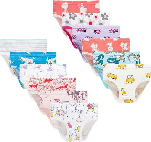 Vista 14 de Barara King - Ropa interior de algodón suave para niñas pequeñas, infantes y niños
