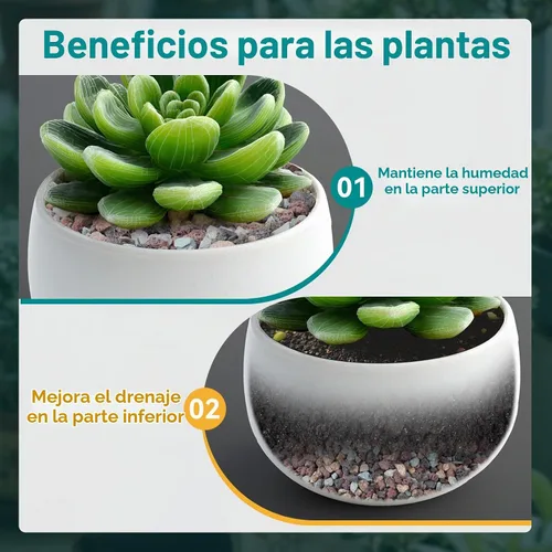 Vista 2 de Rocas de lava hortícola de 18 libras para plantas, rocas de cactus
