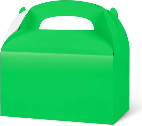 Vista 17 de DjinnGlory Paquete de 36 Cajas Pequeñas Azules de Obsequios para Fiestas, Cajas Gable, Cajas de Regalo de Papel para Baby Shower, Cumpleaños, Fiesta