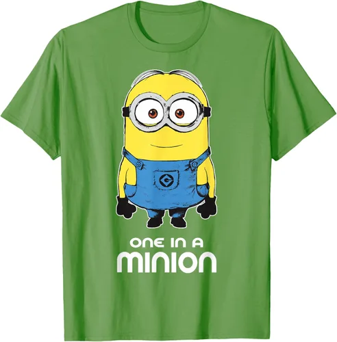Vista 19 de Despicable Me Camiseta estampada Minions Bob One in A Minion Negro