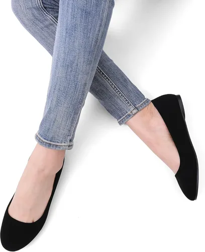 Vista 5 de DREAM PAIRS Zapatos planos para caminar con suela simple para mujer