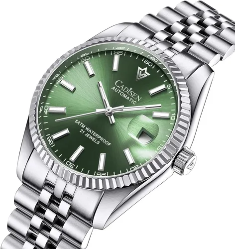 Vista 2 de CADISEN Relojes automáticos MIYOTA 8215 Reloj de pulsera impermeable para hombre, 38mm