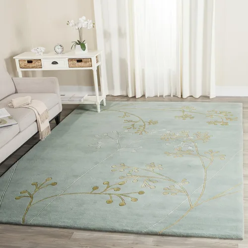 Vista 16 de SAFAVIEH Soho Collection - Alfombra redonda de 6 pies, color gris, lana hecha a mano, ideal para zonas de alto tráfico en sala de estar, dormitorio