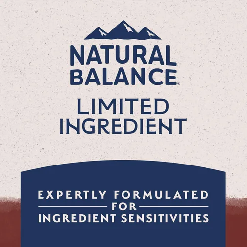 Vista 7 de Natural Balance Alimento seco para perros adultos de ingredientes limitados con granos saludables, receta de carne de res y arroz integral, 24