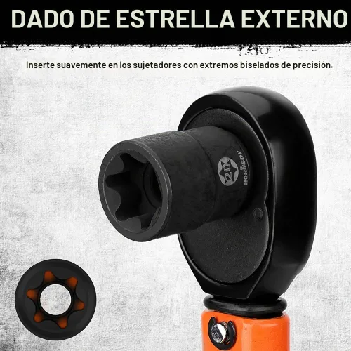 Vista 5 de HORUSDY E-Torx - Juego de llaves de vaso externas de 13 piezas Juego de llaves de vaso hembra E-Torx (E4-E20) de 11 piezas Juego de adaptadores