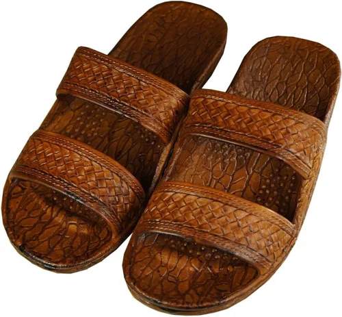 Vista 2 de Pali Hawaii Sandalias clásicas unisex para adultos, Negro