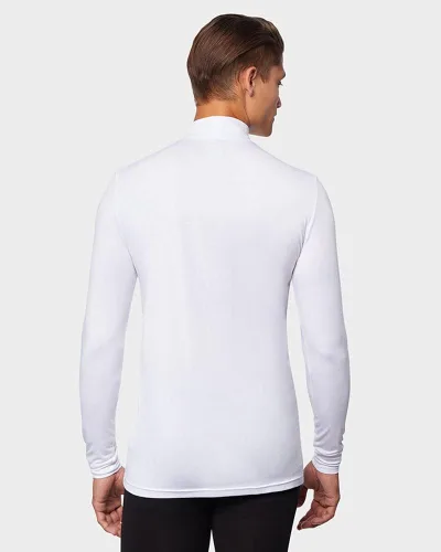 Vista 4 de 32 DEGREES Top ligero de capa base para hombre, manga larga, ajuste de forma, elástico en 4 direcciones, térmico