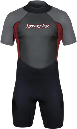 Vista 10 de HYPERFLEX Traje de neopreno corto de 0.098 in para hombre y mujer, surf, deportes acuáticos, buceo, esnórquel, cómodo, flexible, ajuste anatómico