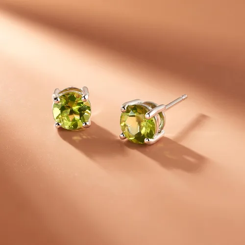 Vista 61 de Amazon Essentials Aretes redondos de plata de ley con piedra natal (anteriormente colección Amazon)